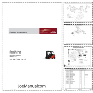 Linde H25 H30 H35 02 Forklift Parts Catalog series from 01-13