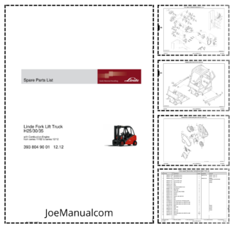 Linde H25 H30 H35 Forklift Parts Catalog from series 11-02 to 12-12