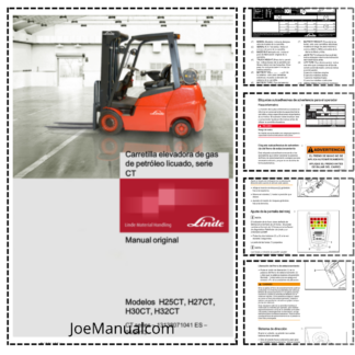 Linde H25CT H27CT H30CT H32CT Forklift Operators Manual ES