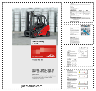 Linde H25D-02 H25T-02 H30D-02 H30T-02 H35D-02 H35T-02 Forklift Service Training Manual 2013