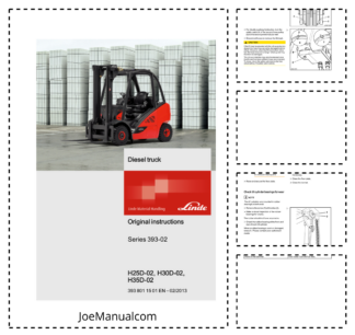 Linde H25D-02 H30D-02 H35D-02 Series 393-02 Forklift Operators Manual