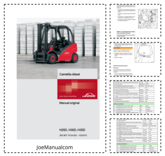 Linde H25D H30D H35D Diesel Forklift Operators Manual ES