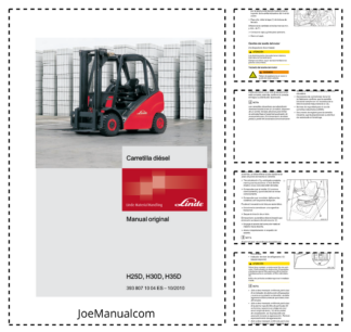 Linde H25D H30D H35D Forklift Operators Manual ES