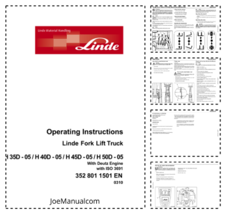 Linde H35D-05 H40D-05 H45D-05 H50D-05 With Deutz Engine Operators Manual