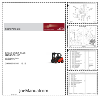 Linde H40 H45 H50 02 Forklift Parts Catalog from series 01-13