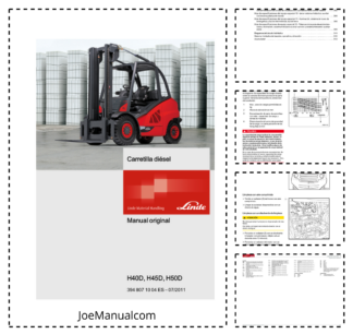 Linde H40D H45D H50D Diesel Forklift Operators Manual ES