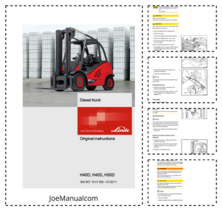 Linde H40D H45D H50D Forklift Operators Manual 2011