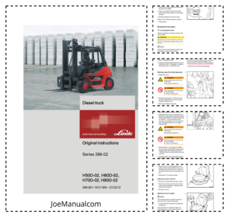 Linde H50D-02 H60D-02 H70D-02 H80D-02 Series 396-02 Forklift Operators Manual
