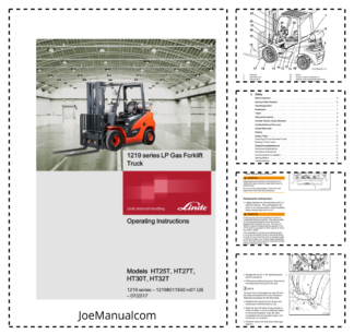 Linde HT25T HT27T HT30T HT32T Series 1219 Forklift Operators Manual v1