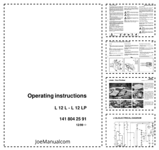 Linde L12L L12LP Forklift Operators Manual