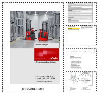 Linde L14 L14AP L14i L16 L16AP L16i L20 L20AP Forklift Operation Manual DE