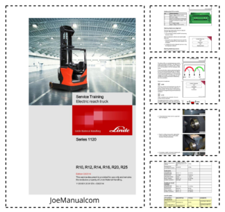 Linde R10 R12 R14 R16 R20 R25 Series 1120 Forklift Service Training Manual