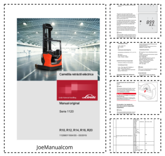 Linde R10 R12 R14 R16 R20 Series 1120 Forklift Operators Manual ES