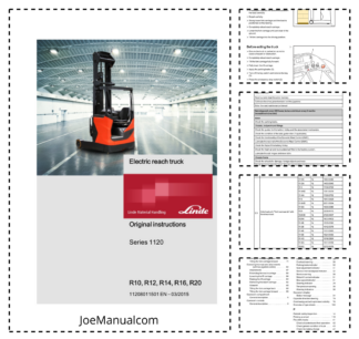 Linde R10 R12 R14 R16 R20 Series 1120 Forklift Operators Manual