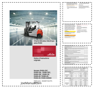 Linde RX60-25C 25L 30 Forklift Operators Manual