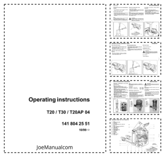 Linde T20 T30 T20AP 04 Forklift Operators Manual