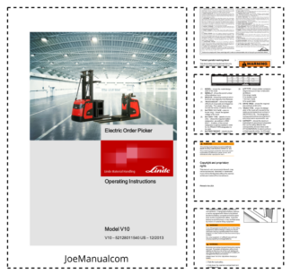 Linde V10 Forklift Operators Manual