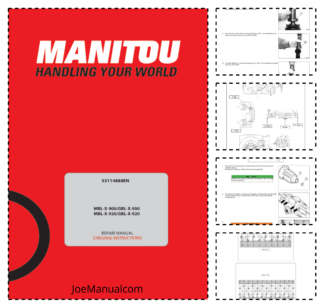 Manitou MBL GBL X-900 X-920 Backhoe Loader Repair Manual