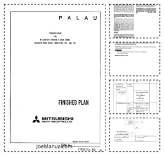Mitsubishi 30 Ton Crane Service Manual