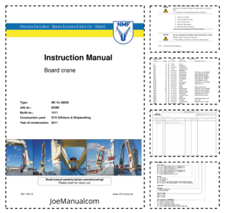 NMF DK Vs 35028 Crane Operators Manual SN 1411
