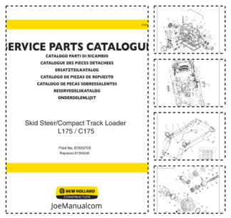 New Holland L175 C175 Skidsteer Compact Track Loader Parts Catalog