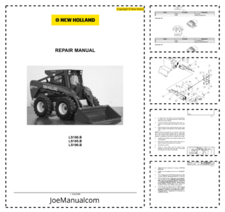 New Holland LS180B LS185B LS190B Skidsteer Workshop Service Manual