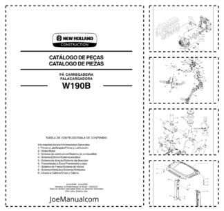 New Holland W190B Wheel Loader Parts Catalog PT ES