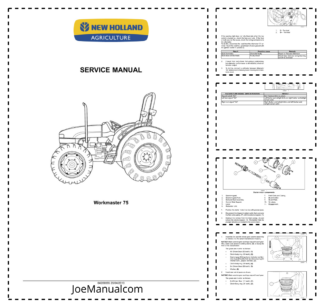 New Holland Workmaster 75 Tractor Service Manual 842698555 20042010