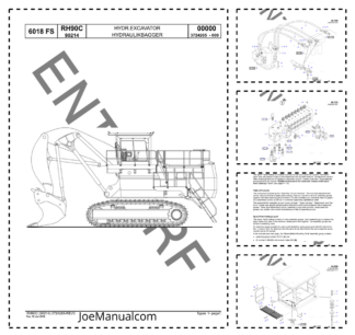 O&K RH90C Excavator Parts Catalog SN 90214