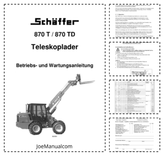 Schaffer 870 T TD Telehandler Operators Manual DE