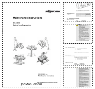Sebbebogen 830.0.3433 Material Handler Maintenance Manual