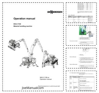 Senebogen 655.0.1126 Material Handler Operators Manual