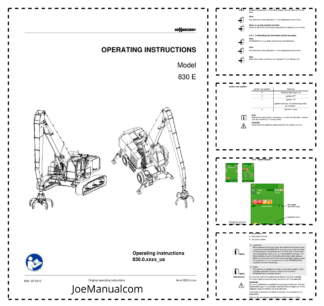Sennebogen 830E Material Handler Operators Manual 830.0.xxxx_us