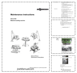 Sennebogen 835.0.2756 Material Handler Maintenance Manual