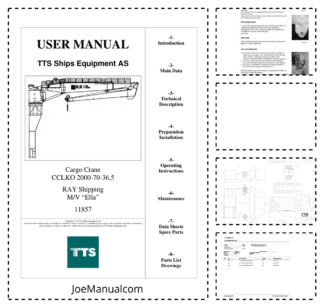 TTS CCLKO 2000-70-36.5 Cargo Crane Operators Manual
