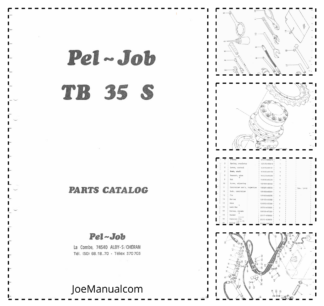 Takeuchi PelJob TB35S Excavator Parts Catalog