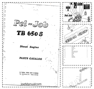 Takeuchi PelJob TB650S Excavator 3T72L-TBS Engine Parts Catalog