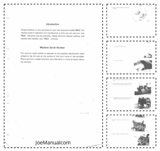 Takeuchi TB15 Excavator Operators Manual