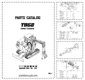 Takeuchi TB68 Excavator Parts Catalog