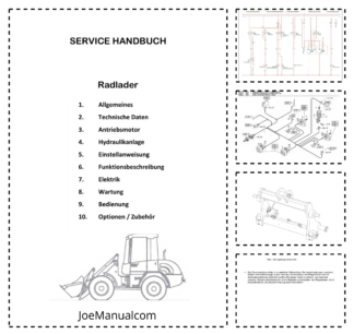 Takeuchi TW8AS Wheel Loader Workshop Manual DE