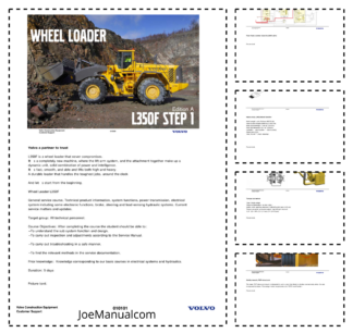 Volvo L350F Wheel Loader Service Training Manual