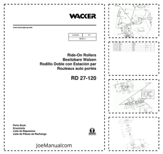 Wacker Neuson RD 27-120 Ride-On Roller Parts Catalog v101