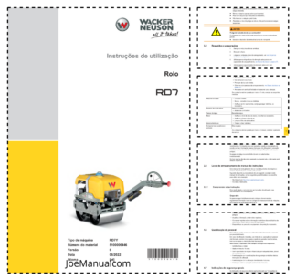 Wacker Neuson RD7 Roller Operators Manual v6 PT