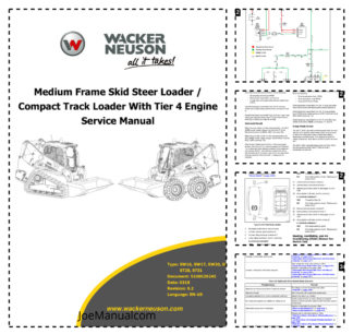 Wacker Neuson SW16 SW17 SW20 SW21 ST28 ST31 Loader with Tier 4 Engine Service Manual v0.2