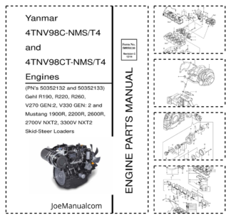Yanmar GEHL Mustang 4TNV89C CT-NMS T4 Engine Parts Catalog
