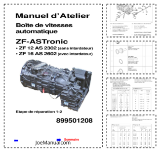 ZF 12 AS 2302 16 AS 2602 ASTronic Transmission Repair Manual FR