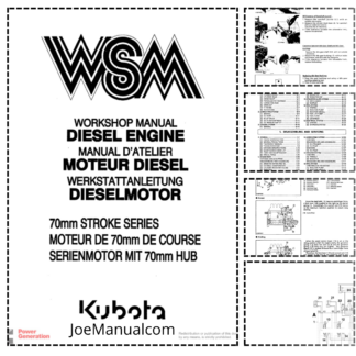 Kubota 70mm Stroke Series Engine Workshop Manual