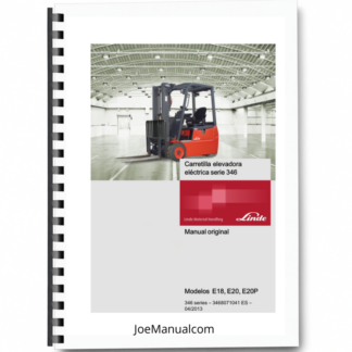 Linde E18 E20 E20P Series 346 Forklift Operators Manual ES Printed Book