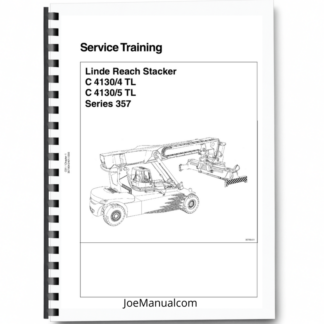 Linde C4130 4 5 TL Reachstacker Service Training Manual Printed Book