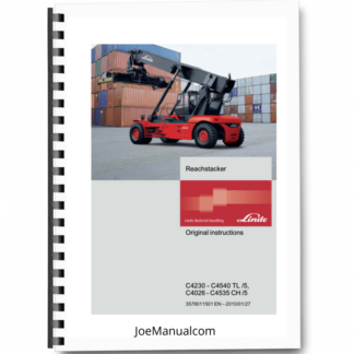 Linde C4230 C4540 TL 5 C4026 C4535 CH 5 Reachstacker Operators Manual Printed Book